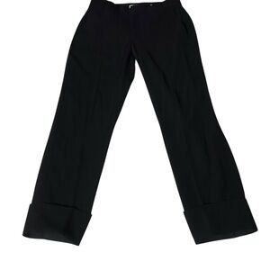Vince Black Cuffed Ankle Pants Women’s Size 4 Tailored Designer Trousers NWT